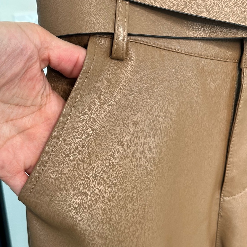Venti6 Faux Leather Pants with Belt – Size S & M (New with Tags) - Picture 8 of 16